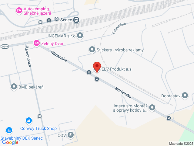 Google map: Nitrianska 3, Senec